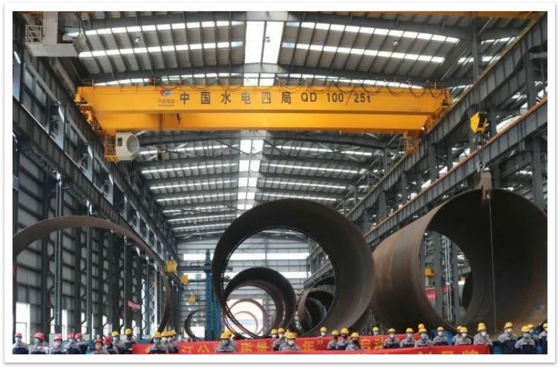 中水四局QD100/25t雙梁橋式起重機