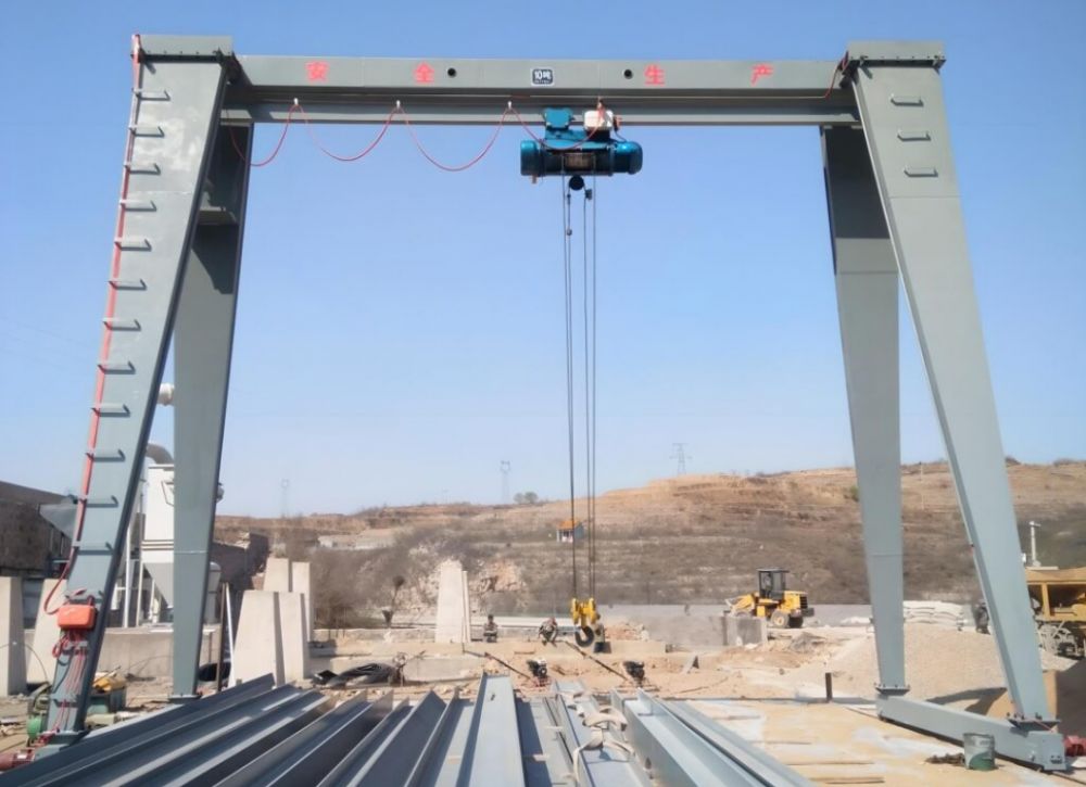 MH型龍門吊、MH型10噸電動葫蘆單梁門式起重機
